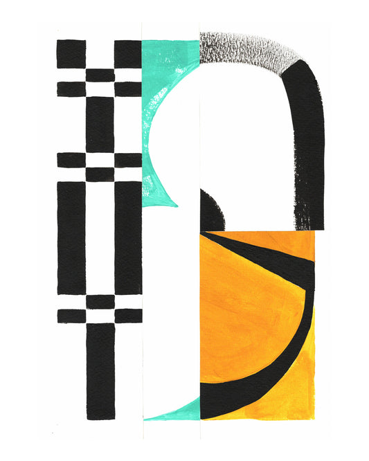 Yellow & Acquamarine